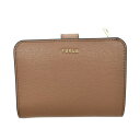 フルラ FURLA 財布 二つ折り財布 折りたたみ財布 PCY0UNO B30 MI0 FURLA BABYLON S COMPACT WALLET バビロン MIELE ライトブラウン系