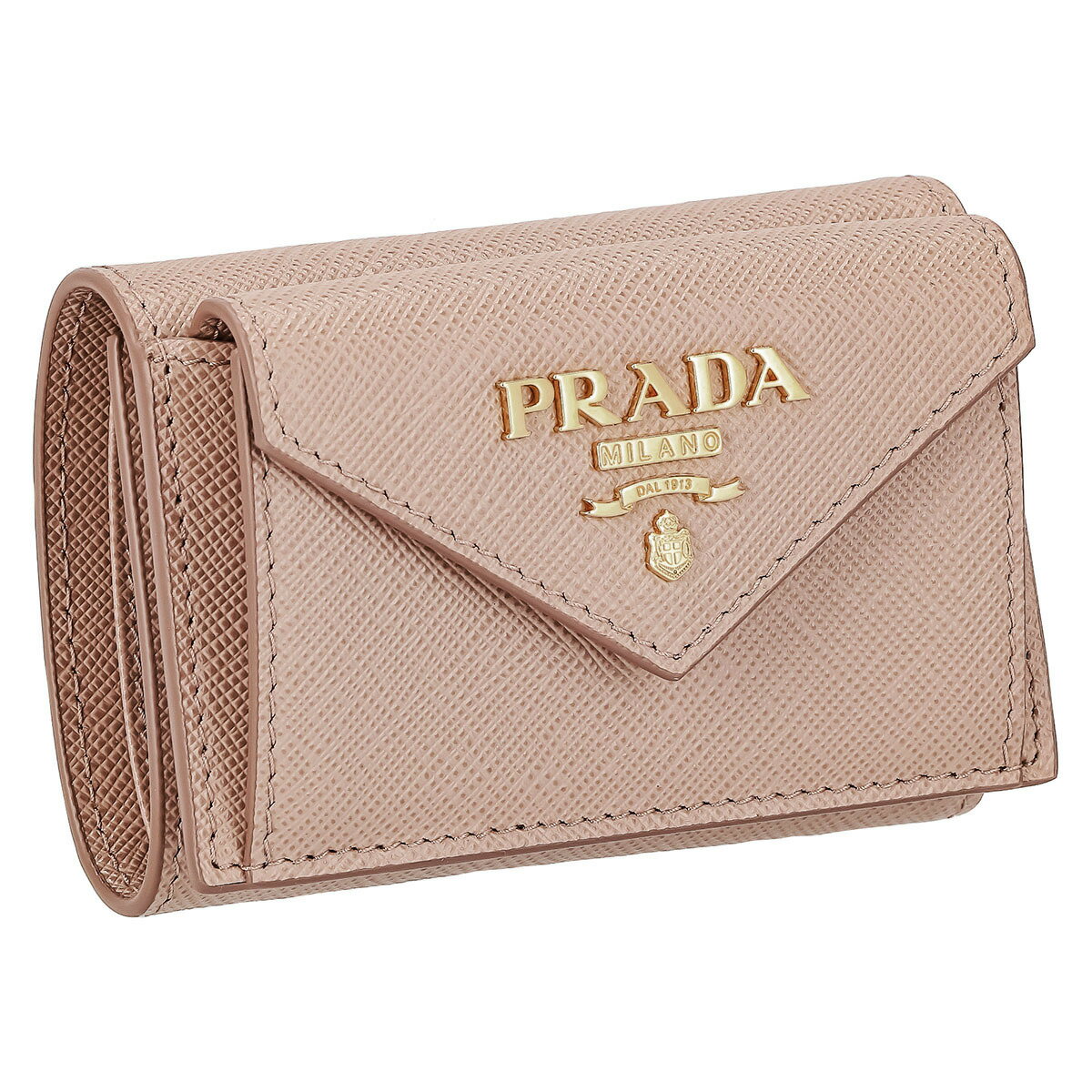 プラダ PRADA 財布 三つ折り財布 折りたたみ財布 小銭入れ付き PR-1MH021S ME-CIP レディース シプリア ベージュ