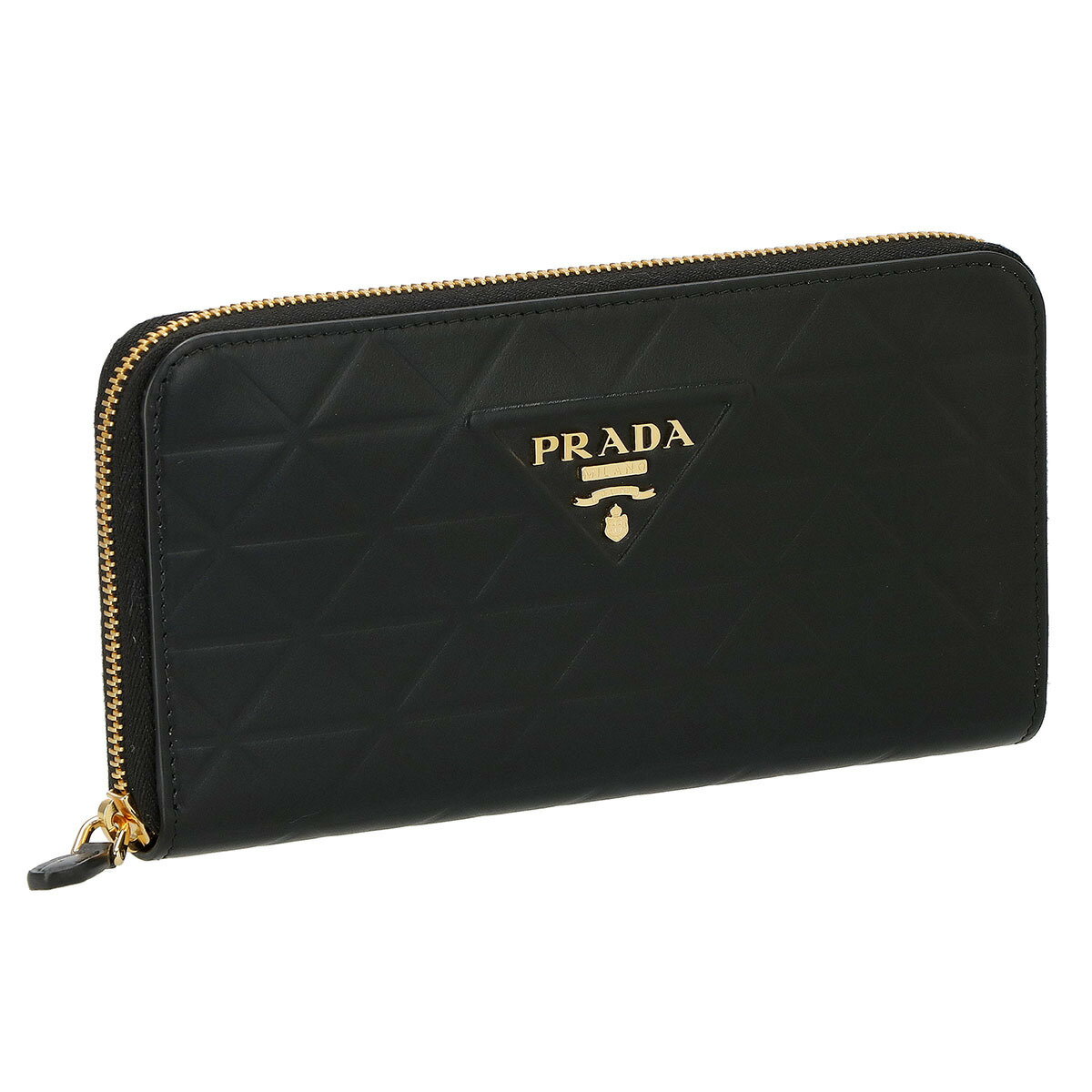 プラダ PRADA 財布 長財布 ラウンドファスナー長財布 小銭入れ付き PR-1ML506S C TRI-NER レディース メンズ ブラック