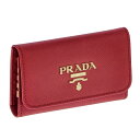 プラダ スマートキーケース レディース プラダ PRADA キーケース キーリング PR-1PG004S ME-FUO レディース 4連キーケース レッド