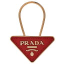 プラダ キーホルダー（レディース） プラダ PRADA キーリング キーホルダー PR-1PP301SAFF-FUO レディース バッグチャーム レッド