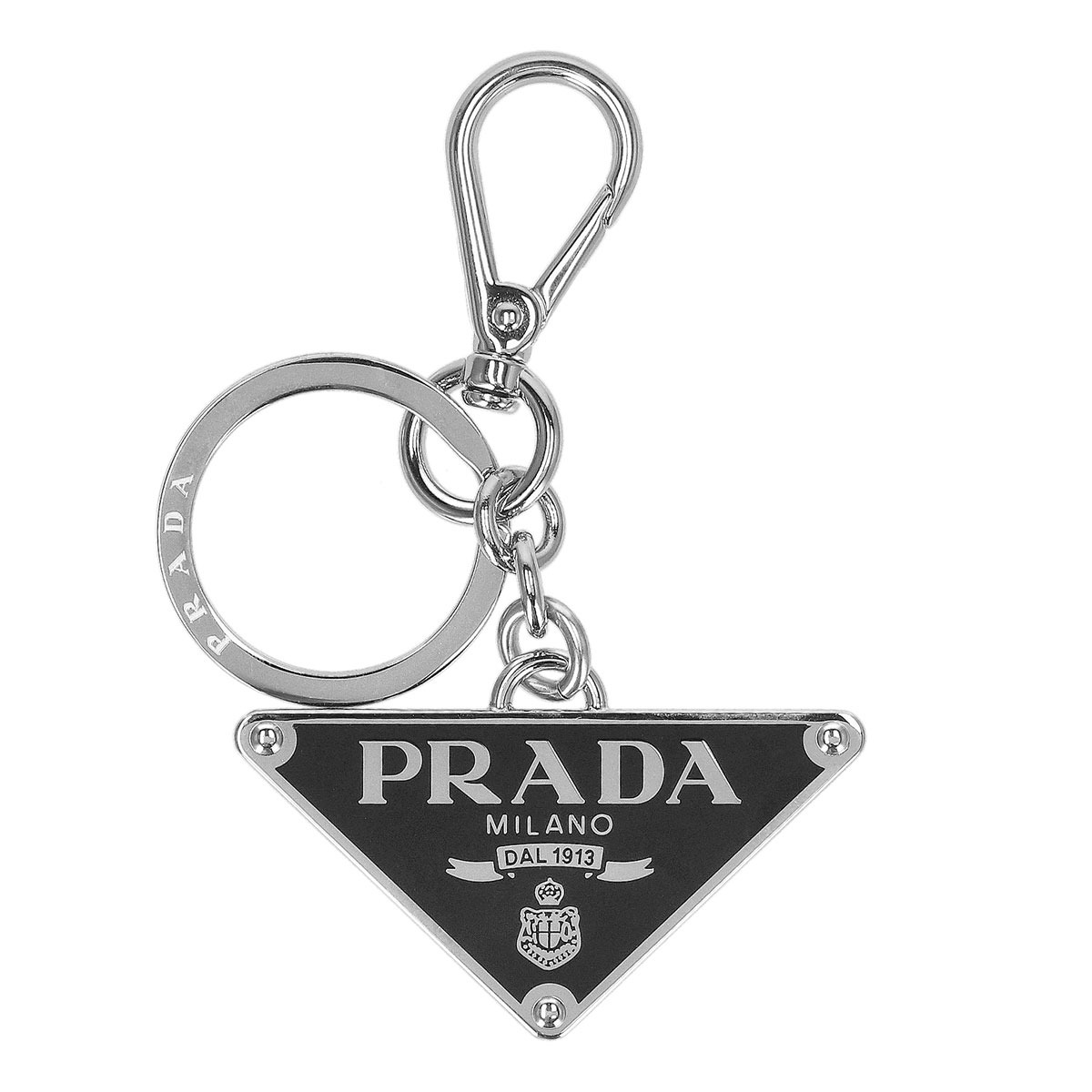 プラダ PRADA キーリング キーホルダー PR-2PS057ACC SMA-NER メンズ ブラック