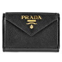 プラダ PRADA 財布 三つ折り財布 1MH021 レディース ブラック