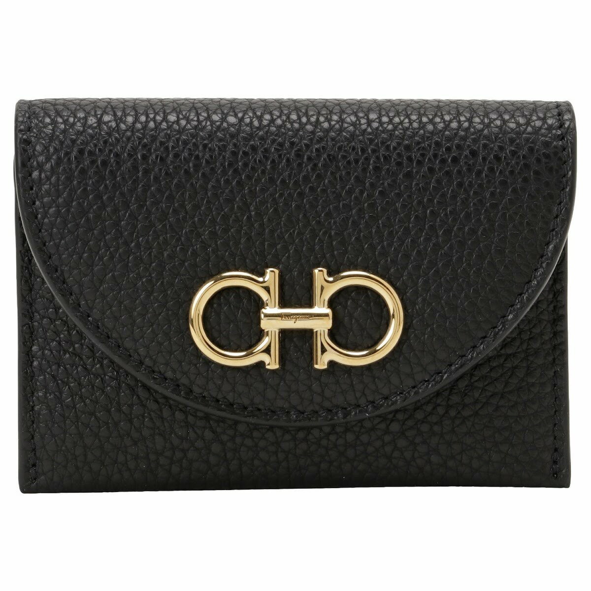 フェラガモ Ferragamo カードケース 名刺入れ 220332 750354 001 bcfr00243l GANCINO CREDIT CARD HOLDER ダブルガンチーニ BLACK ブラック