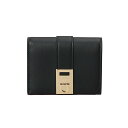 フェラガモ Ferragamo 財布 二つ折り財布 折りたたみ財布 220633 770850 PORTAFOGLIO COMPATTO ガンチーニ NERO/NYLUND PINK ブラック+ピンク系