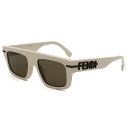 フェンディ FENDI サングラス アジアンフィット アイウェア UVカット スクエア FE40091U 5457E メンズ レディース ユニセックス クリアブ...