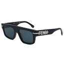 フェンディ FENDI サングラス アジアンフィット アイウェア UVカット スクエア FE40091U 5490A メンズ レディース ユニセックス ネイビー...