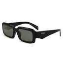 プラダ PRADA サングラス アイウェア スクエア 0PR27ZSF 16K08Z 55 メンズ レディース ユニセックス ブラック+ダークグレー