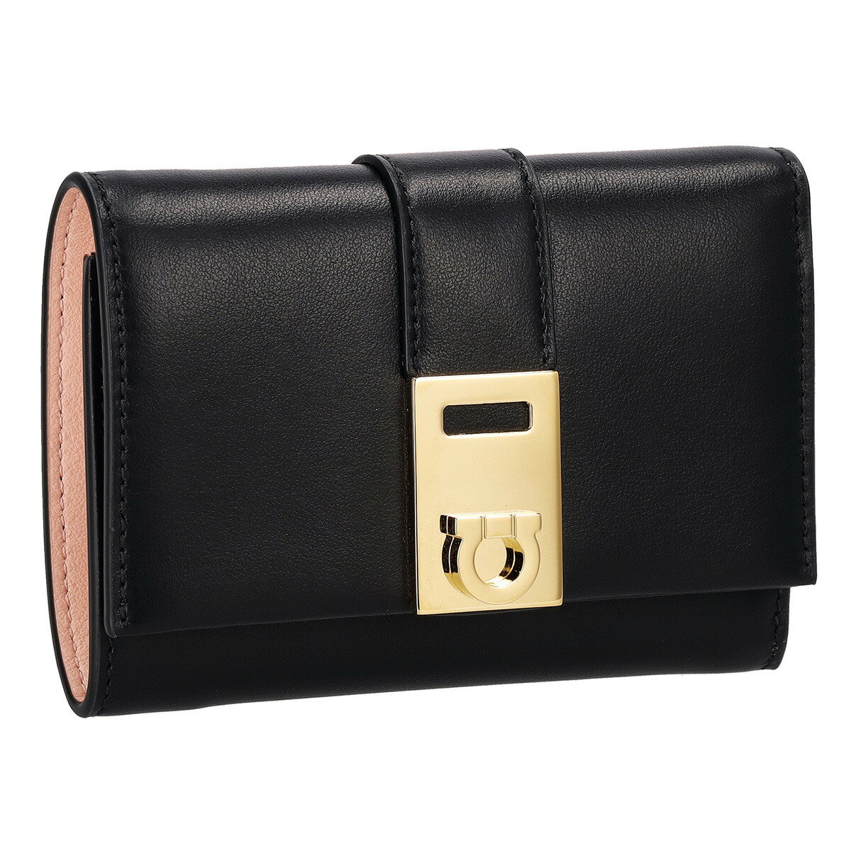 Ferragamo*フェラガモ ミニ財布 がま口 型押し ヴァラリボン 三 Ferragamo*フェラガモ ミニ財布 がま口 型押し ヴァラリボン 三