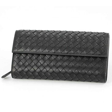 ボッテガヴェネタ BOTTEGA VENETA 150509 V001N 1000 イントレチャート ナッパ コンチネンタルウォレット 長財布 二つ折り財布 ラウンドファスナー式小銭入れ コインケース付き ブラック 黒 ネロ ナッパ 小銭入れ コインケース ブラック 黒 クリスマス 母の日プレゼント