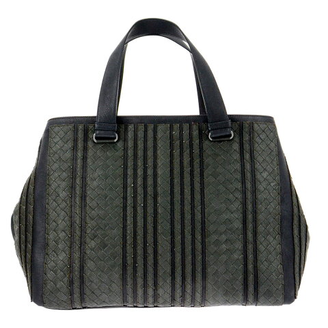 ボッテガヴェネタ BOTTEGA VENETA バッグ 408653 VAXP0 4105 イントレチャート トートバッグ 手提げバッグ NEW LIGHT GREY＋TOURMALINE NAVY グレー系＋ダークネイビー系