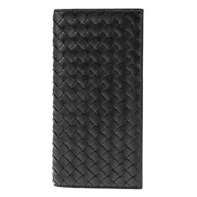 ボッテガヴェネタ BOTTEGA VENETA 財布 イントレチャート VN コンチネンタルウォレット 442556 V4651 1000 小銭入れ無し 二つ折り長財布 ネロ NERO ブラック 黒