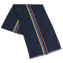 ポールスミス Paul Smith ATPC454D S842 47 MEN SCARF CENTRAL STRIPE シルク混ウール メンズ スカーフ セント...