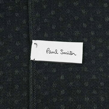 ポールスミス Paul Smith M1A 366E AS22 76 MIXED PANEL JACQUARD SCARF ミクスト パネル ジャカード スカーフ ウール シルク 混紡 マフラー GREY グレー＋ネイビー系マルチストライプ