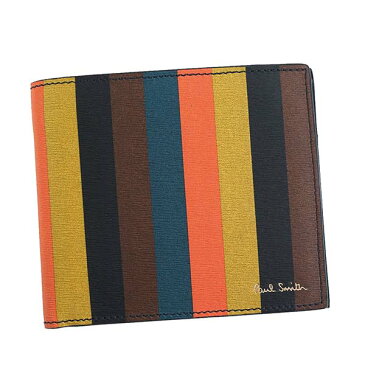 ポールスミス Paul Smith 財布 二つ折り財布 M1A4833 A40023 96 BIFOLD ブライトストライプ