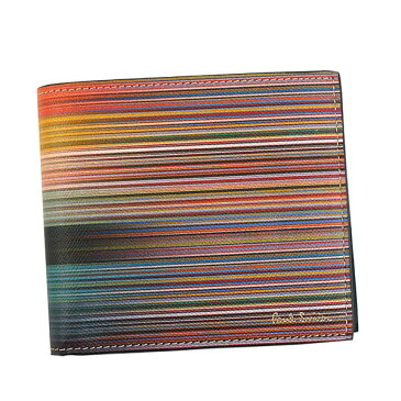 ポールスミス Paul Smith 財布 二つ折り財布 M1A4833 A40023 96 BIFOLD マルチストライプ