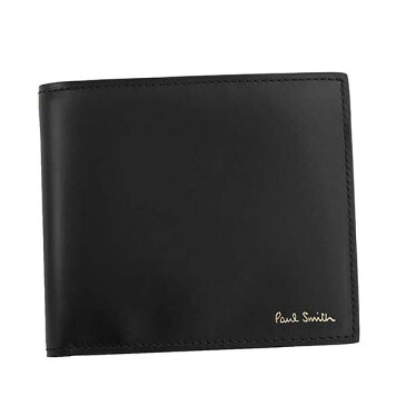 ポールスミス Paul Smith 財布 二つ折り財布 M1A4833 AMULTI 79 BIFOLD ブラック+マルチストライプ