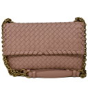 ボッテガヴェネタ BOTTEGA VENETA ショルダーバッグ 386498 VO0AD 6600 OLIMPIA INTRECCIATO オリンピア イントレチャート スモール 斜めがけバッグ DECO ROSE ピンク系