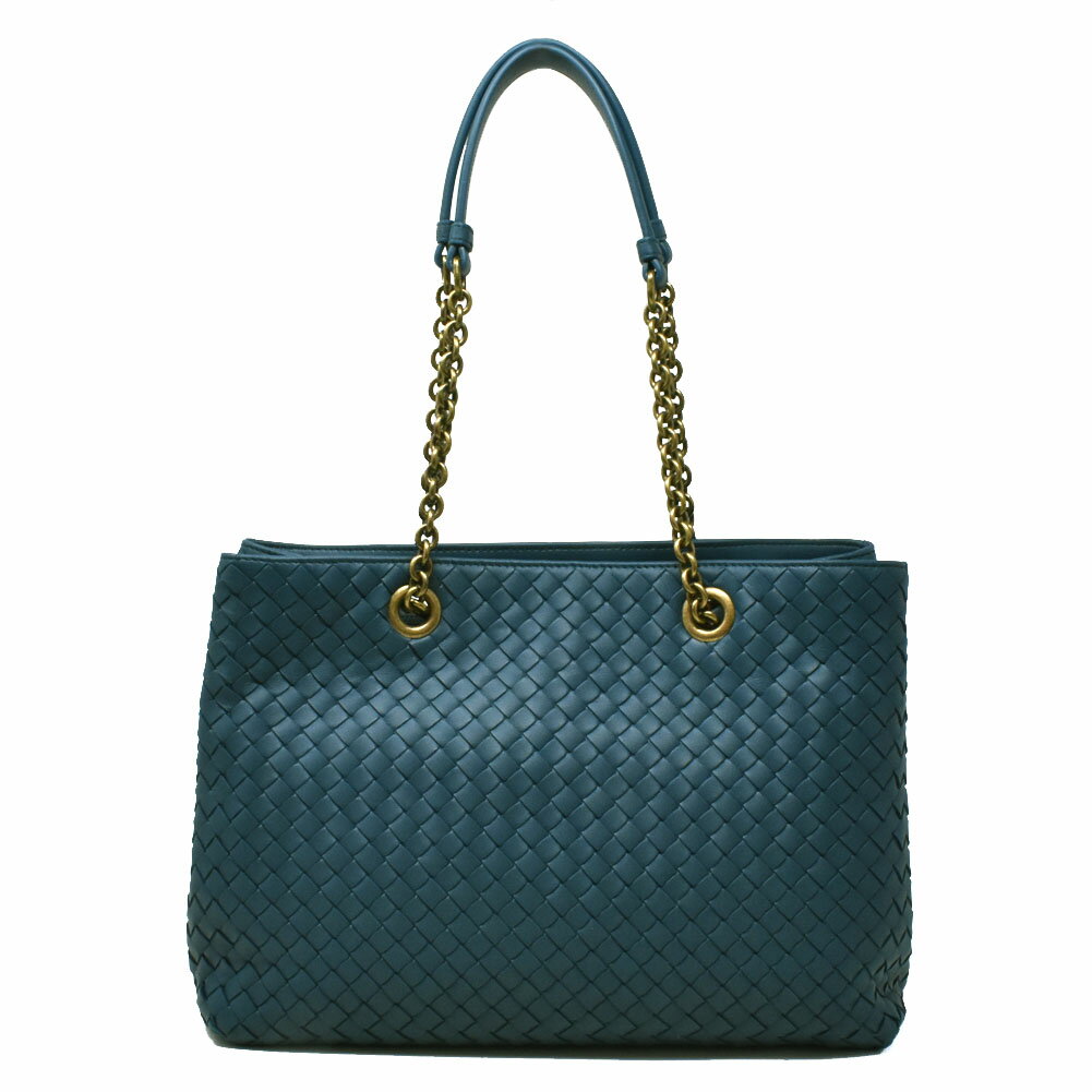 ボッテガヴェネタ トートバッグ レディース ボッテガヴェネタ BOTTEGA VENETA トートバッグ 428052 VO0AD 4400 INTRECCIATO イントレチャート ショルダーバッグ BRIGHTON ダークブルーグリーン系