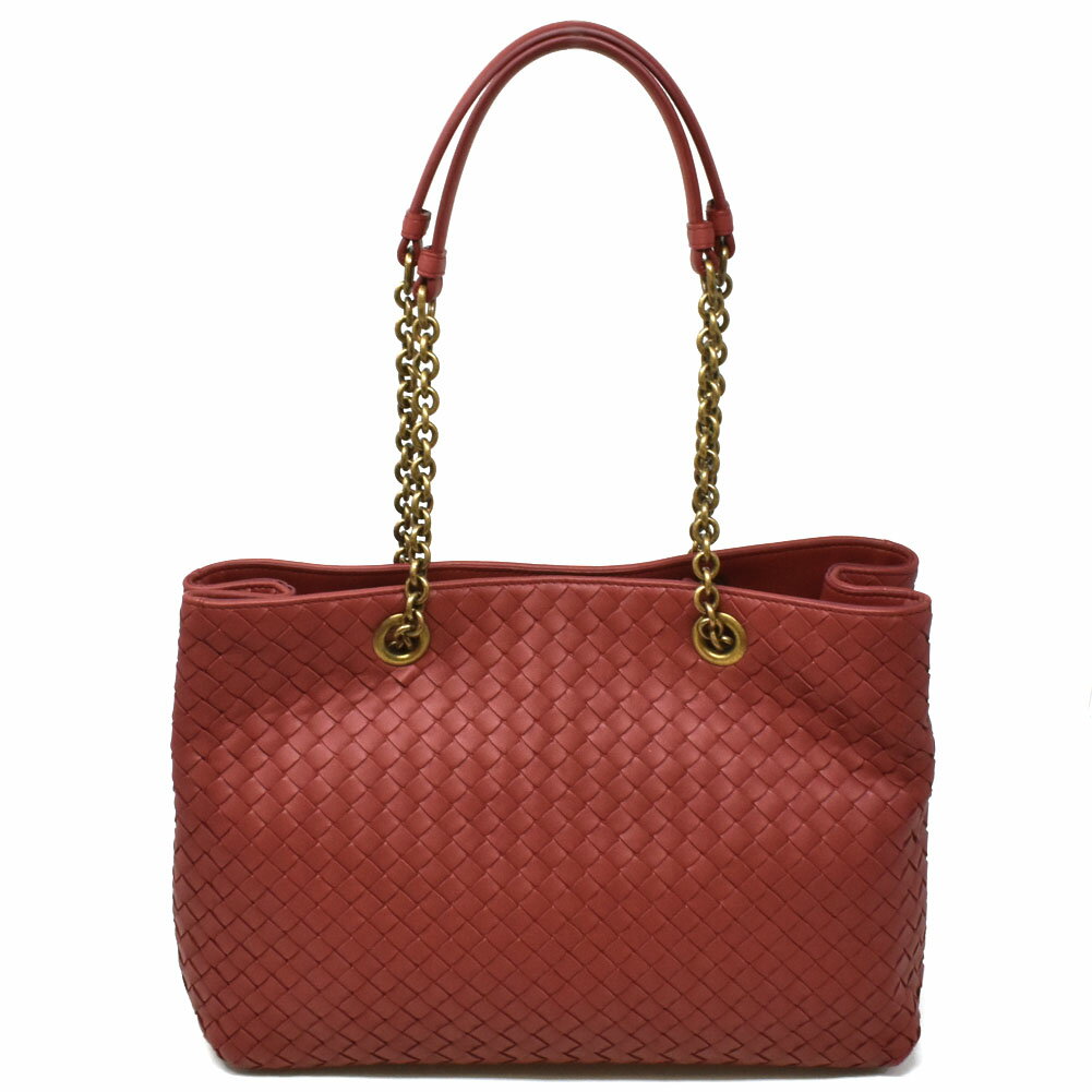 ボッテガヴェネタ トートバッグ レディース ボッテガヴェネタ BOTTEGA VENETA トートバッグ 428052 VO0AD 6453 INTRECCIATO イントレチャート ショルダーバッグ BACCARA ROSE レッド系