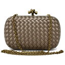 ボッテガヴェネタ   レディースバッグ ボッテガヴェネタ BOTTEGA VENETA 2WAY クラッチバッグ 498478 VG0HG 2966 CHAIN KNOT INTRECCIATO チェーン ノット イントレチャート クラッチ STEEL NEW グレーベージュ系