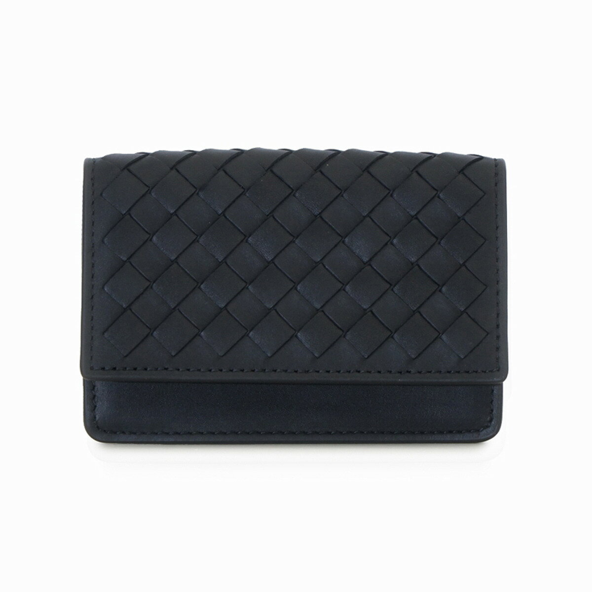 ボッテガヴェネタ BOTTEGA VENETA カードケース 529121 V4651 1000 イントレチャート 名刺入れ NERO ブラック