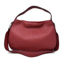 ボッテガヴェネタ BOTTEGA VENETA 2WAY ショルダーバッグ 547225 V0016 6423 CITY VENETA INTRECCIATO シティ ヴェネタ イントレチャート ハンドバッグ BACCARA ROSE レッド系