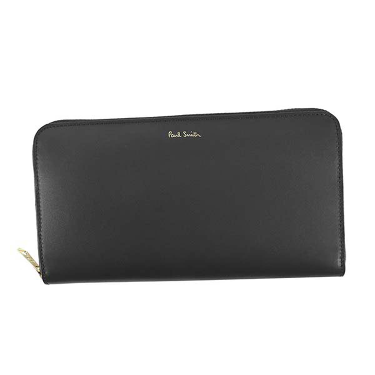 ポール スミス Paul Smith ラウンドファスナー長財布 M1A4778 79 ブラック MEN WALLET LG ZIP INTMUL