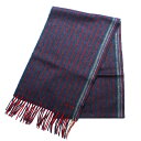 ポールスミス PAUL SMITH マフラー M1A 440F AS25 28 ウール カシミア ストライプ ストール メンズ ネイビー+レッド系+ストライプ