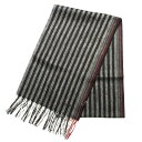 ポールスミス PAUL SMITH マフラー M1A 440F AS25 70 ウール カシミア ストライプ ストール メンズ ブラック+グレー系+ストライプ
