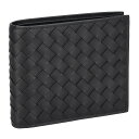 ボッテガヴェネタ BOTTEGA VENETA 財布 二つ折り財布 折りたたみ財布 小銭入れなし 113993 V47W1 1000 イントレチャート メンズ ...