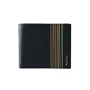 ポールスミス Paul Smith 財布 二つ折り財布 折りたたみ財布 小銭入れ付き M1A4833 LFISIG 79 メンズ BLACK ブラック