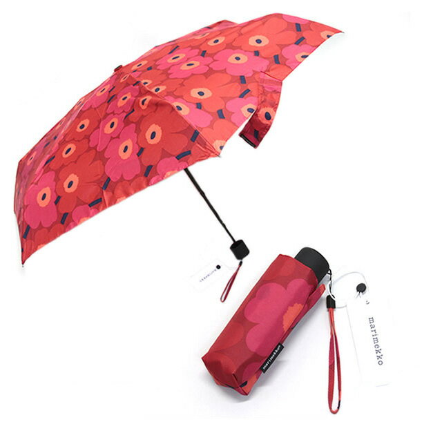 マリメッコ 傘 折りたたみ marimekko 傘 ウニッコ ミニマニュアル コンパクト 折りたたみ傘 軽量 アンブレラ 038653 301の写真