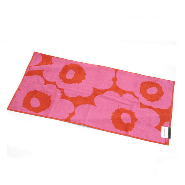 マリメッコ マリメッコ marimekko UNIKKO HAND TOWEL ウニッコ柄 オーガニックコットン ハンドタオル 50cm×100cm レッド/ピンク 063630 330 ハンカチ ブランド 正規品 北欧 雑貨 贈り物