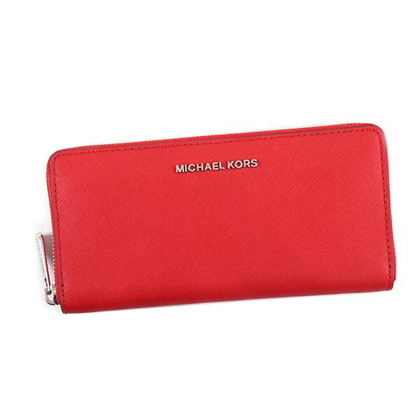 マイケル・コース MICHAEL KORS マイケルコース ラウンドファスナー長財布 32T3STVE3L 204 ZA CONTINENTAL JET SET BRIGHT RED MK レッド レディース プレゼント ギフト 新品