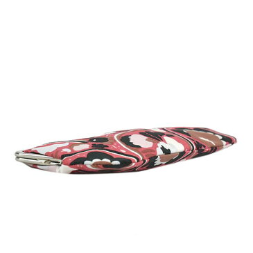 マリメッコ marimekko がま口 ポーチ マルチケース SILMALASI KUKKARO 048972 385 KARUSELLI ピンク系マルチ