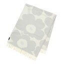 マリメッコ marimekko ブランケット 068994 110 UNIKKO BLANKET ウニッコ WHITE/LIGHT GREY ウニッコ柄ホワイト+ライトグレー