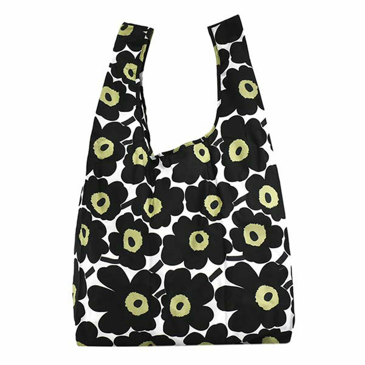 マリメッコ marimekko バッグ トートバッグ エコバッグ ショッピングバッグ サブバッグ 折りたたみ 048852 030 SMART BAG ミニ ウニッコ MINI UNIKKO ブラック系