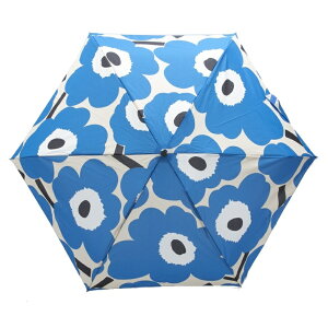 マリメッコ marimekko 折りたたみ傘 傘 雨傘 折り畳み 049701 159 MINI MANUAL ミニマニュアル UNIKKO ウニッコ ブルー系