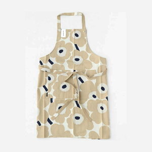 マリメッコ marimekko エプロン キッチン雑貨 069907 185 ESILIINA エシリーナ PIENI UNIKKO ナチュラル+ベージュ系