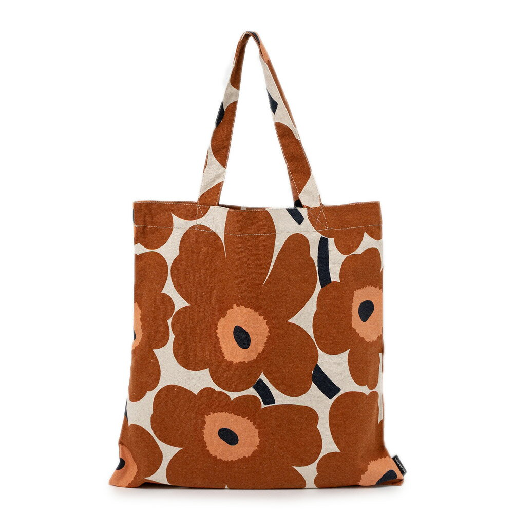 マリメッコ marimekko バッグ トートバッグ 肩掛け サブバッグ 070476 884 PIENI UNIKKO ピエニ ウニッコ COTTON/CHESTNUT ブラウン系