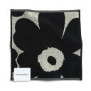 マリメッコ marimekko タオル ミニタオル ハンドタオル ハンカチ 071203 980 NEW UNIKKO MINI TOWEL 30×30CM ニューウニッコ BLACK/SAND ブラック系