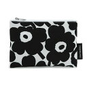 マリメッコ marimekko ポーチ 化粧ポーチ マルチケース NEW KAIKA ニューカイカ 071296 190 MINI UNIKKO ウニッコ COSMETIC BAG コスメティック バッグ ホワイト+ブラック系
