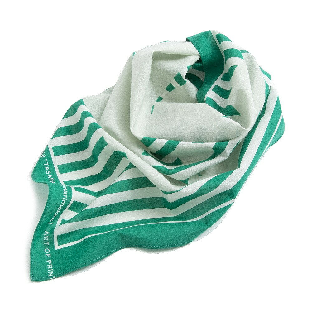 マリメッコ marimekko スカーフ 091010 616 ASTRILLI TASARAITA UNIKKO SCARF アストリルタサライタ ウニッコ GREEN/OFF WHITE/LIGHT GREEN グリーン系