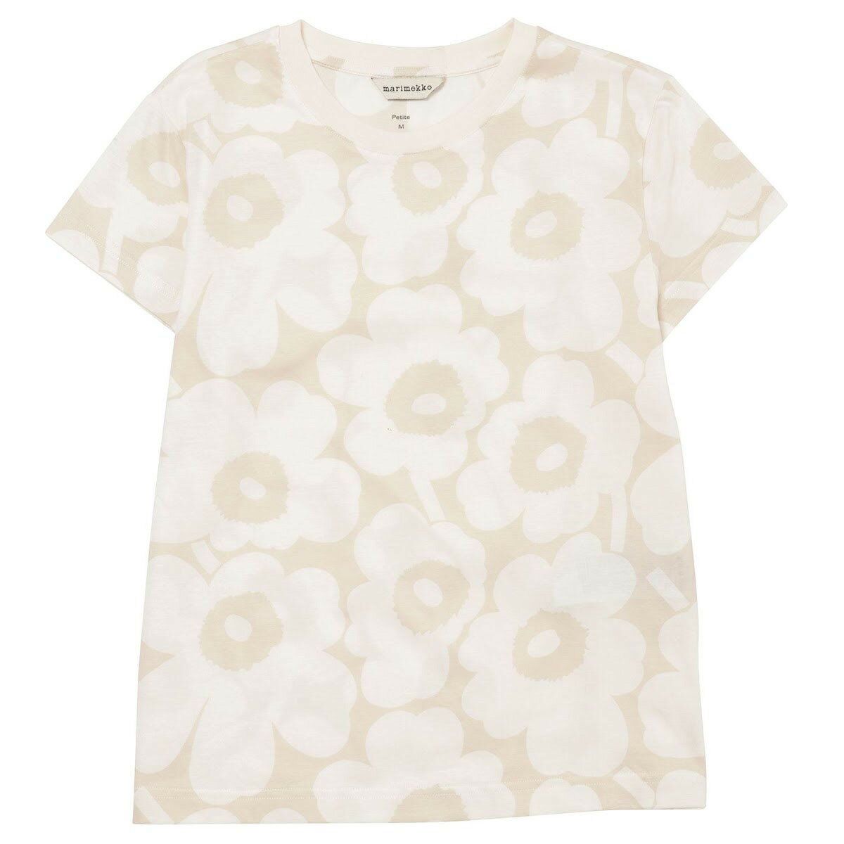 マリメッコ marimekko ウニッコ 半袖 Tシャツ Sサイズ Mサイズ 091122 118 ftmm00457l ftmm00458l Silla Unikko T-Shirt ベージュ+オフホワイト系 北欧