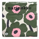 マリメッコ marimekko ペーパーナプキン 紙ナプキン ランチサイズ 20枚 552622 UNIKKO ウニッコ dard green グリーン