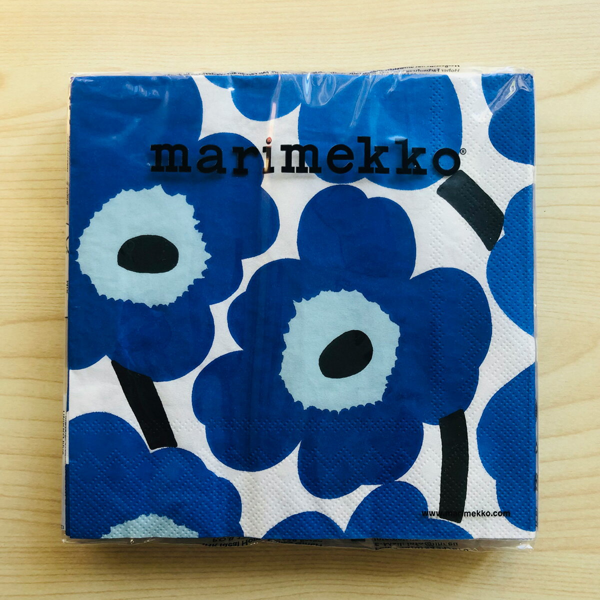 マリメッコ marimekko ペーパーナプキン 紙ナプキン ランチサイズ 20枚 552640 UNIKKO ウニッコ blue ブルー