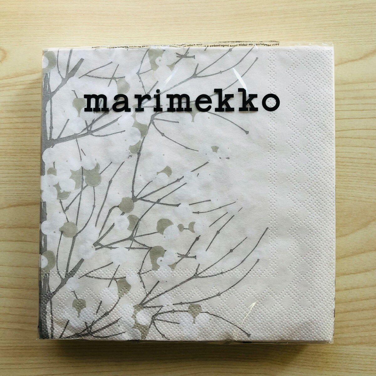 マリメッコ marimekko ペーパーナプキン 紙ナプキン ランチサイズ 20枚 552900 LUMIMARJA ルミマルヤ ホワイト