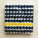 マリメッコ marimekko ペーパーナプキン 紙ナプキン ランチサイズ 20枚 589370 RASYMATTO ラシィマット yellow ホワイト+イエ...