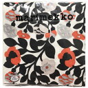 マリメッコ marimekko ペーパーナプキン 紙ナプキン ランチサイズ 20枚 720715 GREEN GREEN グリーングリーン coral 花柄 ブラック+レッドオレンジ系マルチ